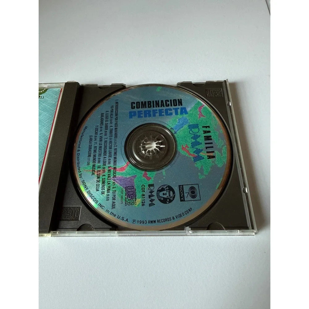 Familia RMM Combinacion Perfecta CD Marc Anthony India Celia Cruz Salsa 1993